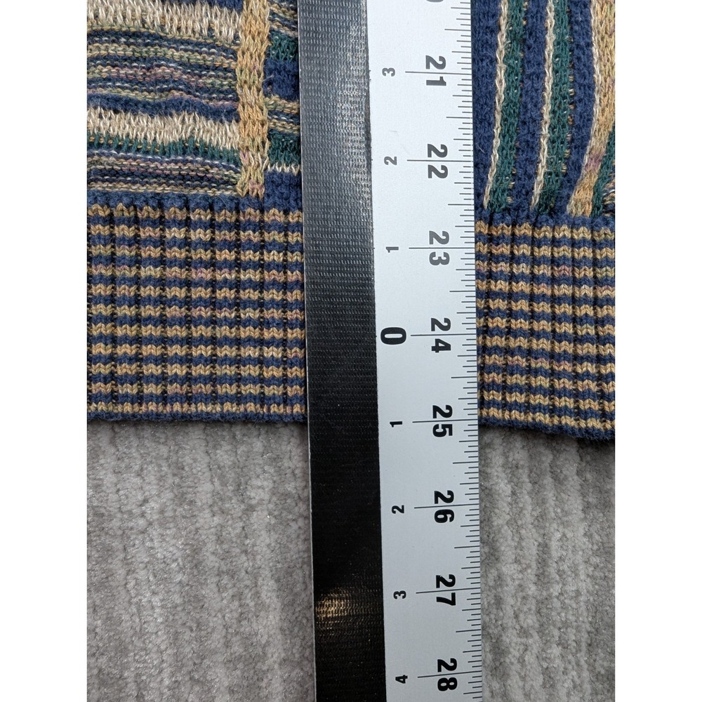 Vintage TSR Sweater Mens Large Geometric Abstract Print Made In USA Grandpa - Picture 9 of 11